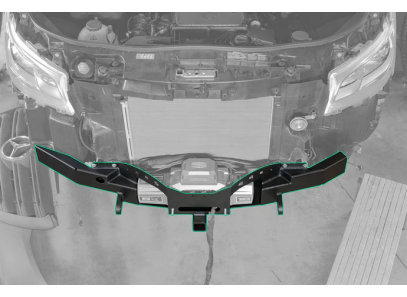 Support de treuil avant...