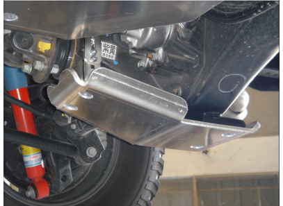 Blindage pont arrière...